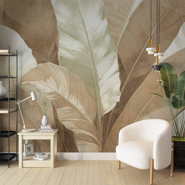 Serene foliage in muted tones Serene foliage in muted tones
