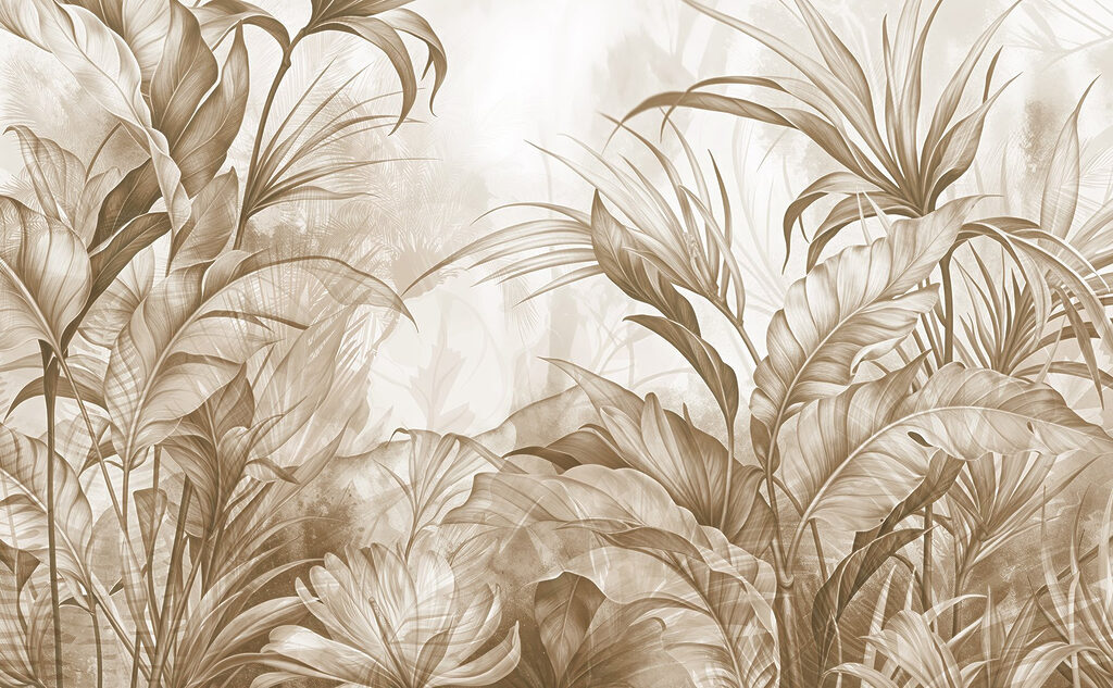 Lush foliage in earthy tones Lush foliage in earthy tones