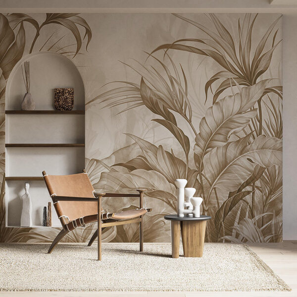 Lush foliage in earthy tones Lush foliage in earthy tones