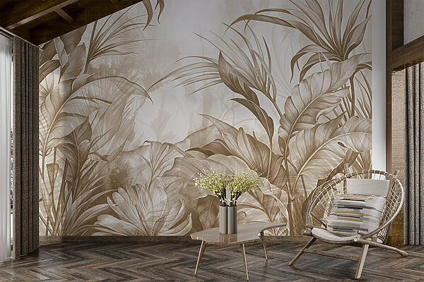 Lush foliage in earthy tones Lush foliage in earthy tones