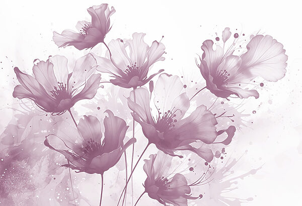 Group of flowers with white petals Group of flowers with white petals