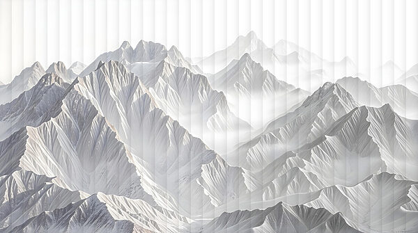 Mountain range with clouds Mountain range with clouds