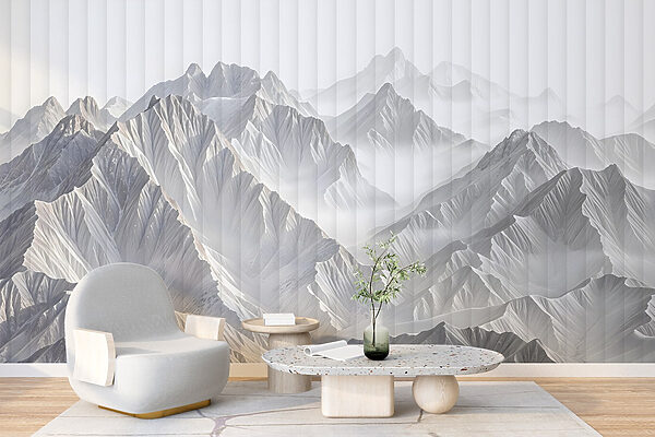 Mountain range with clouds Mountain range with clouds