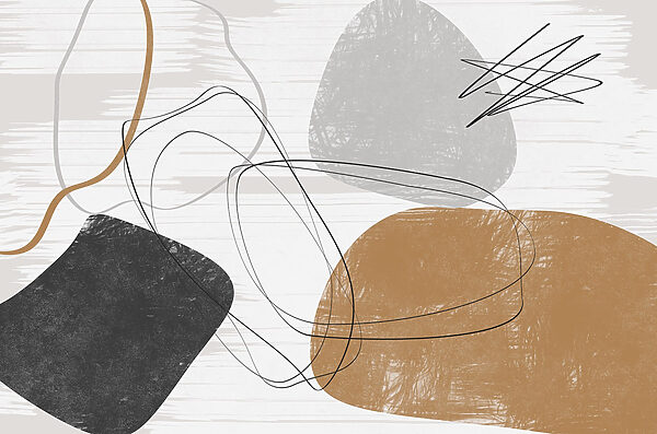Art piece with different shapes and colors Art piece with different shapes and colors