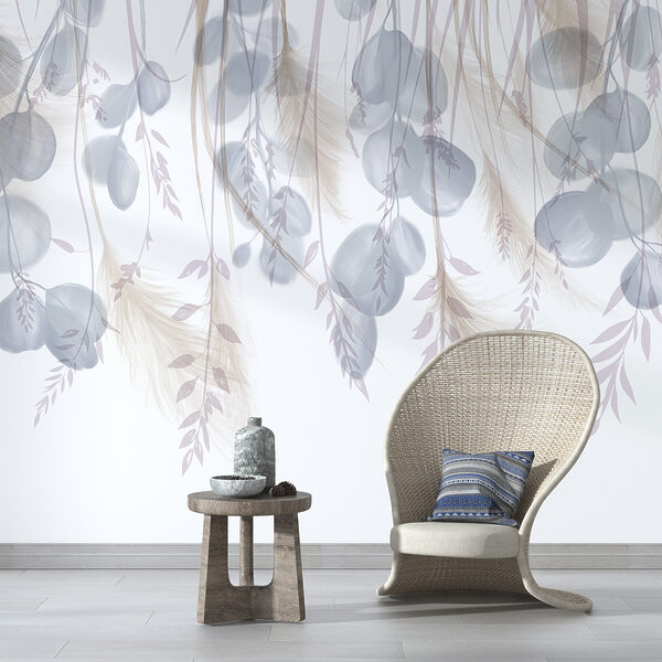 Serene botanical arrangement in soft hues Serene botanical arrangement in soft hues