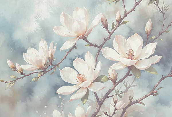 Delicate blossoms in soft colors Delicate blossoms in soft colors