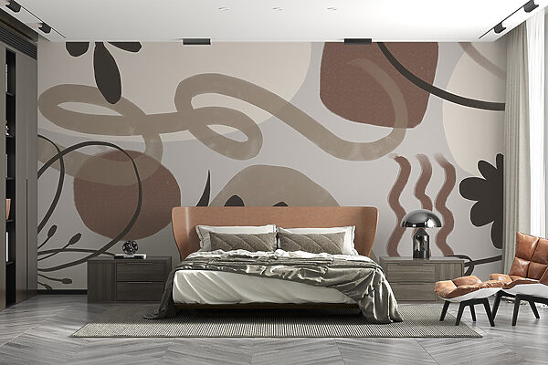 Abstract shapes in earth tones. Abstract shapes in earth tones.