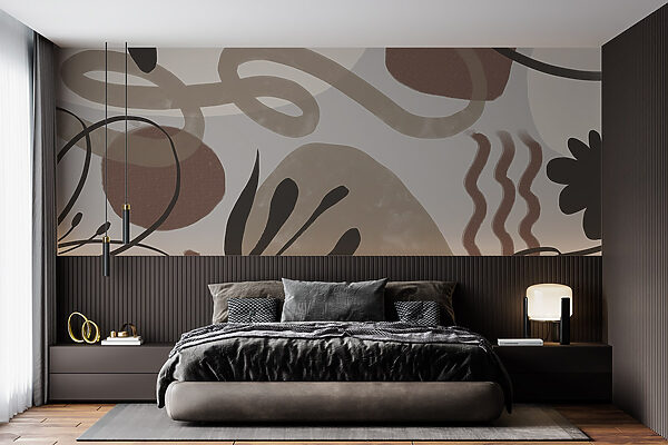 Abstract shapes in earth tones. Abstract shapes in earth tones.
