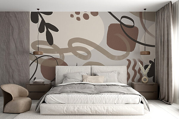 Abstract shapes in earth tones. Abstract shapes in earth tones.