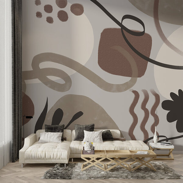 Abstract shapes in earth tones. Abstract shapes in earth tones.