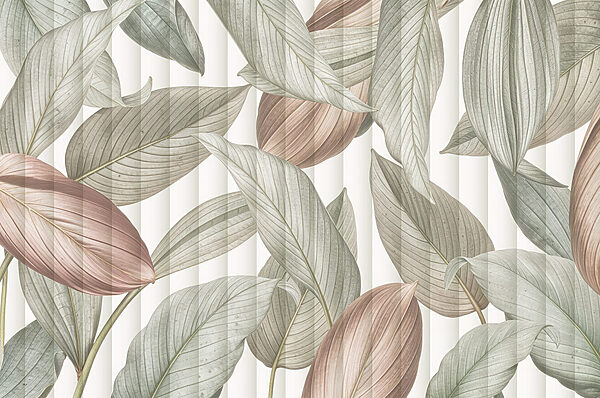 Whimsical leaves in soft tones Whimsical leaves in soft tones