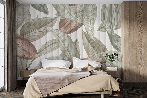 Whimsical leaves in soft tones Whimsical leaves in soft tones
