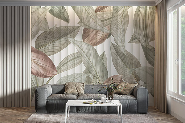 Whimsical leaves in soft tones Whimsical leaves in soft tones