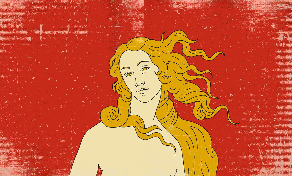 Drawing of a man with long hair Drawing of a man with long hair