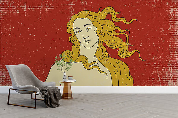 Drawing of a man with long hair Drawing of a man with long hair