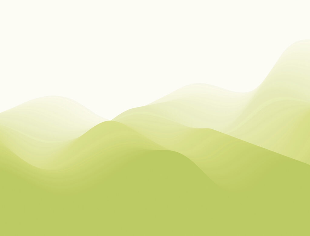Green hills with white background Green hills with white background