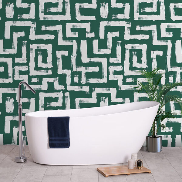 Pattern of white lines and squares Pattern of white lines and squares