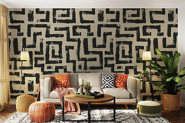 Pattern of black lines Pattern of black lines