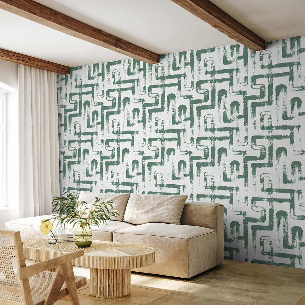 Pattern of green lines Pattern of green lines