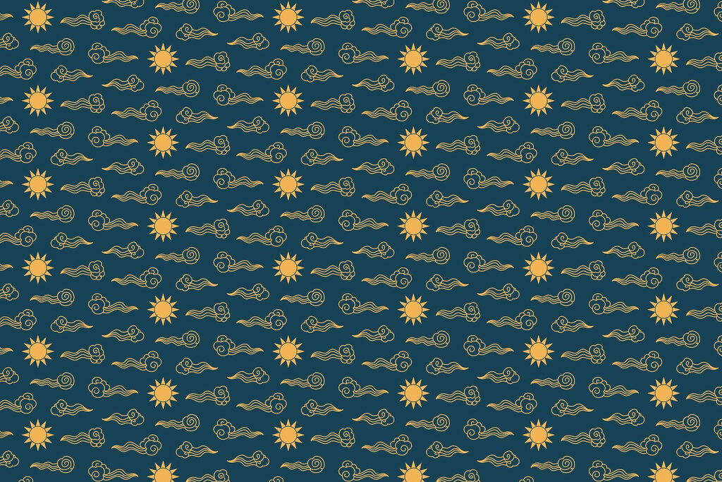 Pattern of clouds and sun Pattern of clouds and sun