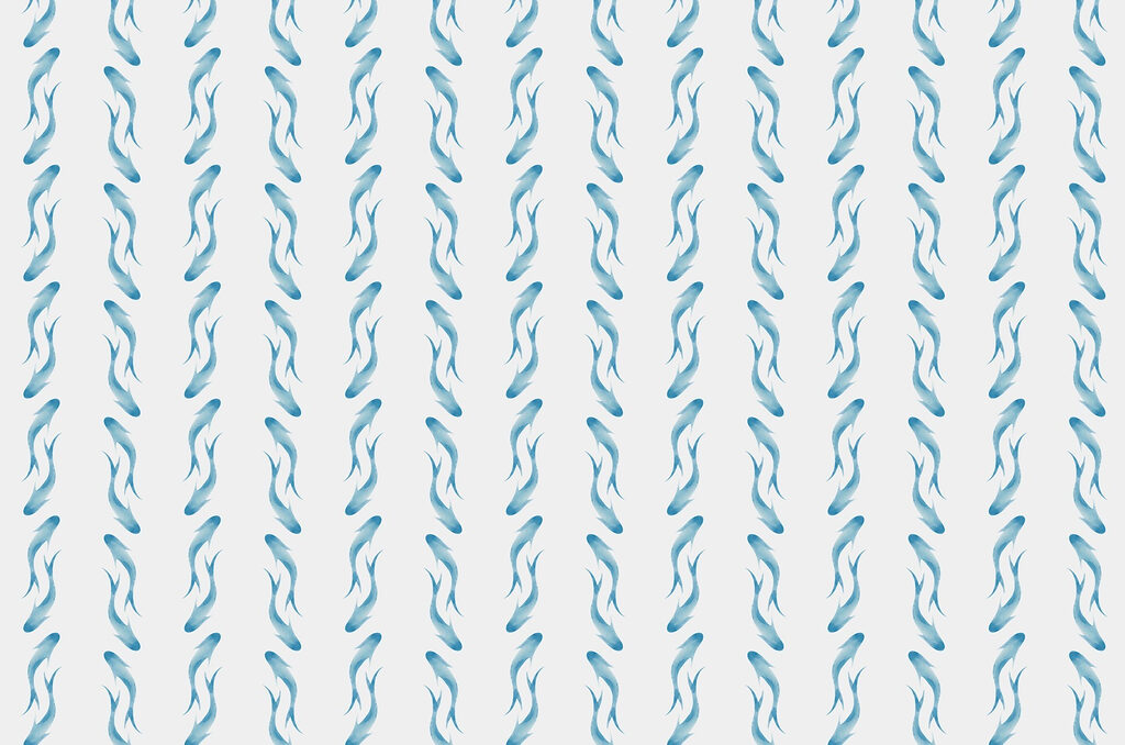 Pattern of blue fish Pattern of blue fish