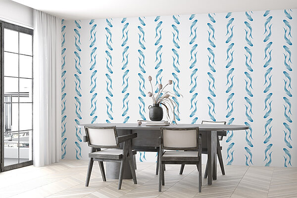 Pattern of blue fish Pattern of blue fish