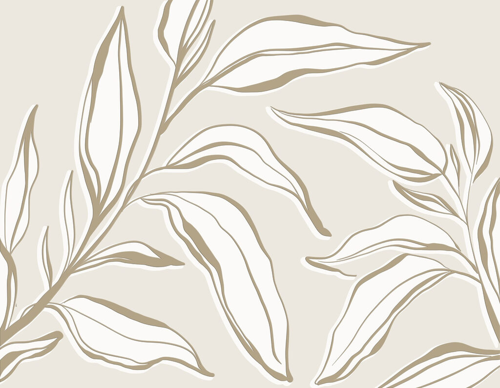 Delicate leaves on a muted background Delicate leaves on a muted background