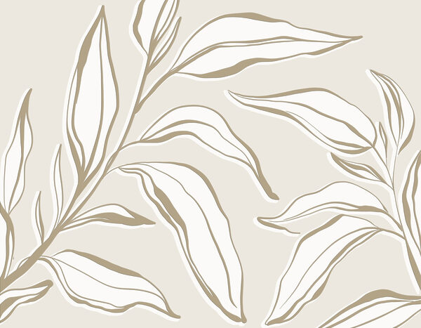 Delicate leaves on a muted background Delicate leaves on a muted background