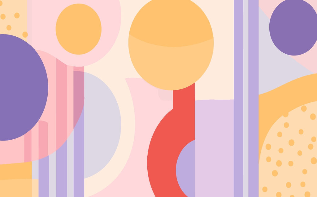 Colorful art piece with circles and circles Colorful art piece with circles and circles