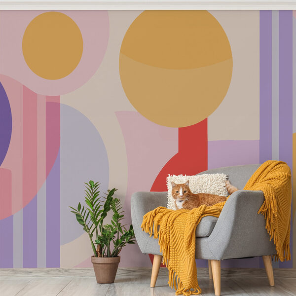 Colorful art piece with circles and circles Colorful art piece with circles and circles