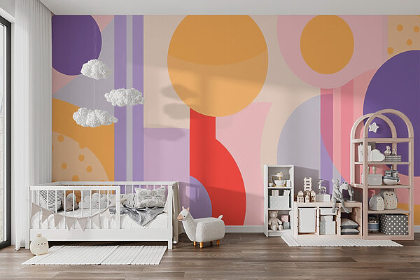 Colorful art piece with circles and circles Colorful art piece with circles and circles