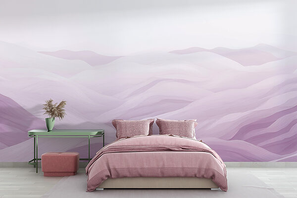 Purple and white landscape Purple and white landscape