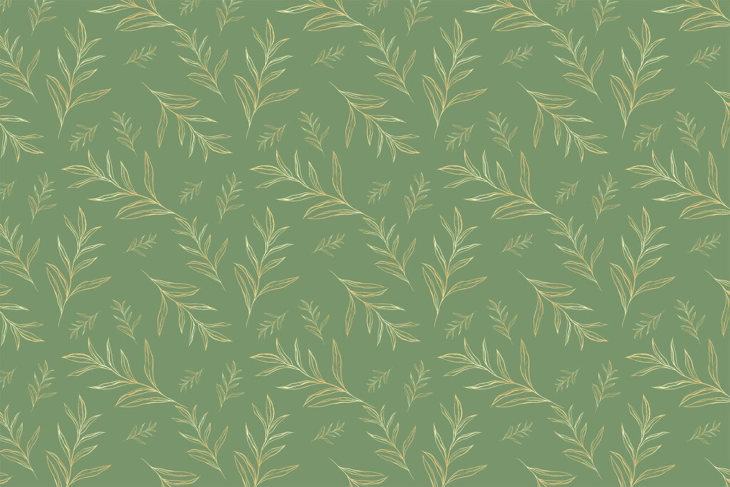 Pattern of leaves on a green background Pattern of leaves on a green background