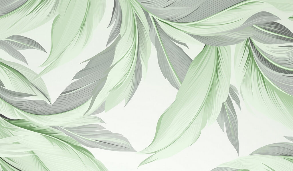 Serene green foliage design Serene green foliage design
