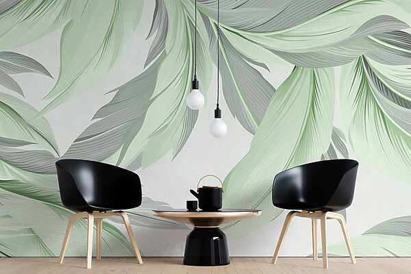 Serene green foliage design Serene green foliage design