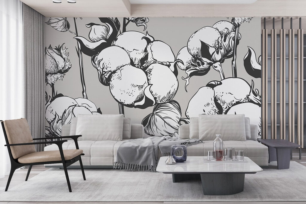 w02097v3pig774mr 1024x683 - - Delicate cotton blooms in monochrome