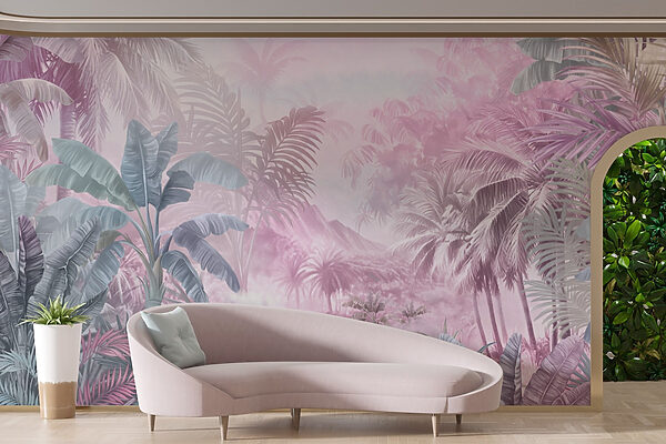 Painting of a tropical forest Painting of a tropical forest