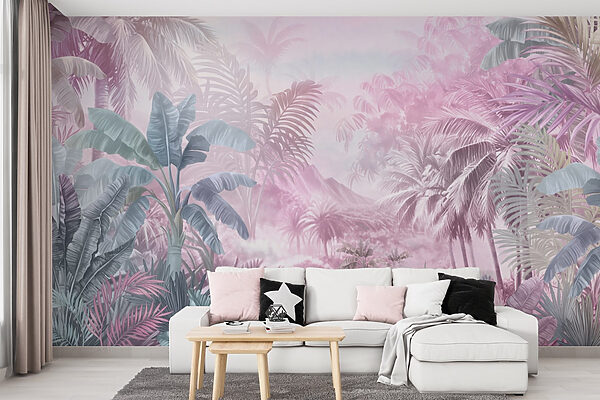 Painting of a tropical forest Painting of a tropical forest