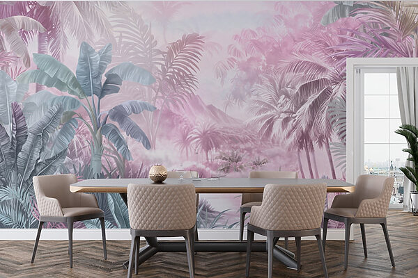 Painting of a tropical forest Painting of a tropical forest