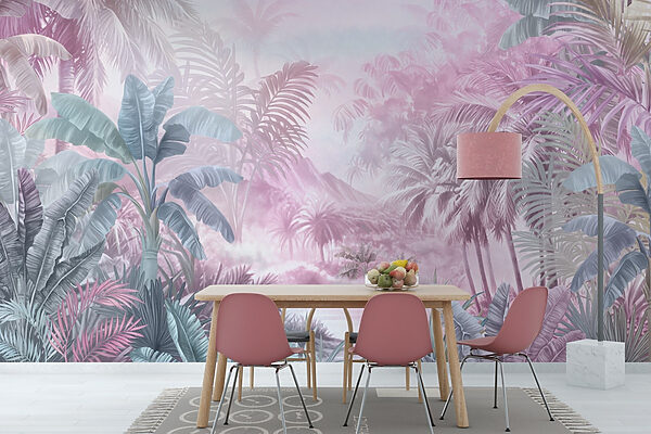Painting of a tropical forest Painting of a tropical forest