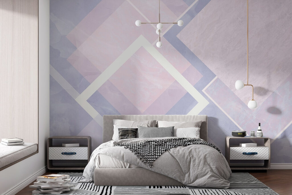 Abstract pastel geometric design composition Abstract pastel geometric design composition