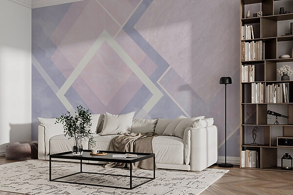 Abstract pastel geometric design composition. Abstract pastel geometric design composition.
