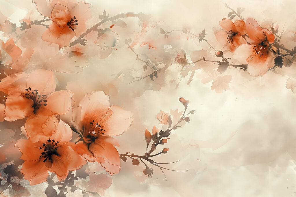 Delicate blooms in soft hues Delicate blooms in soft hues