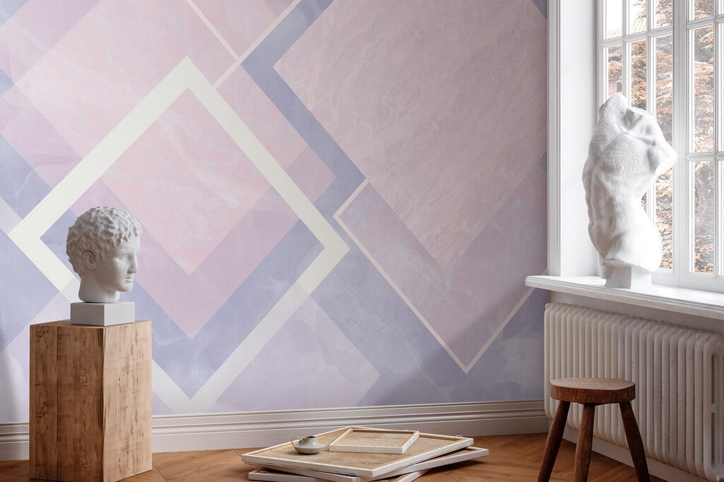 Abstract pastel geometric design composition Abstract pastel geometric design composition