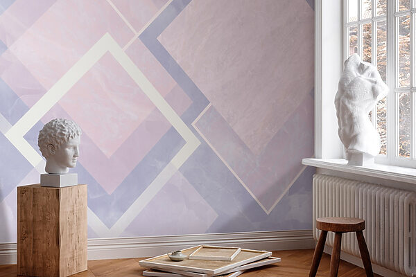 Abstract pastel geometric design composition. Abstract pastel geometric design composition.