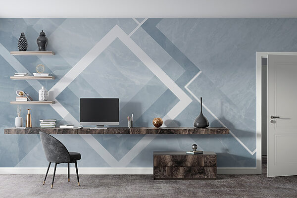 Blue and white background with white squares and lines Blue and white background with white squares and lines