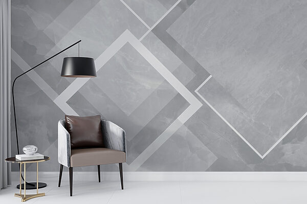 Grey and white background with white squares Grey and white background with white squares