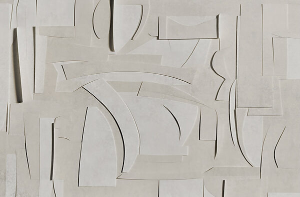 White paper cut out of various shapes White paper cut out of various shapes