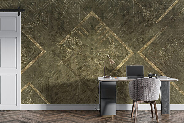 Intricate patterns intertwine with nature