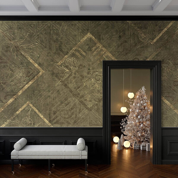 Intricate patterns intertwine with nature